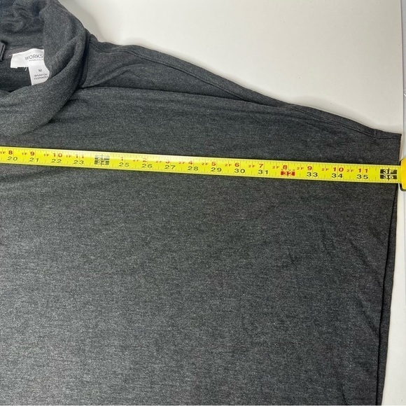 Workshop Republic Clothing Poncho Charcoal Heather High Loose Neck Soft … - Picture 5 of 10